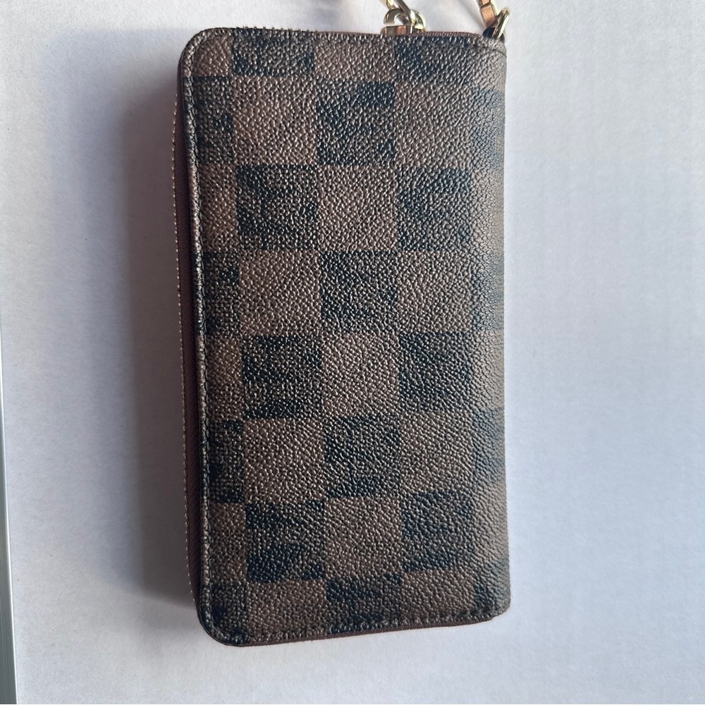 Michael Kors Brown Checkered Wallet - Picture 7 of 11
